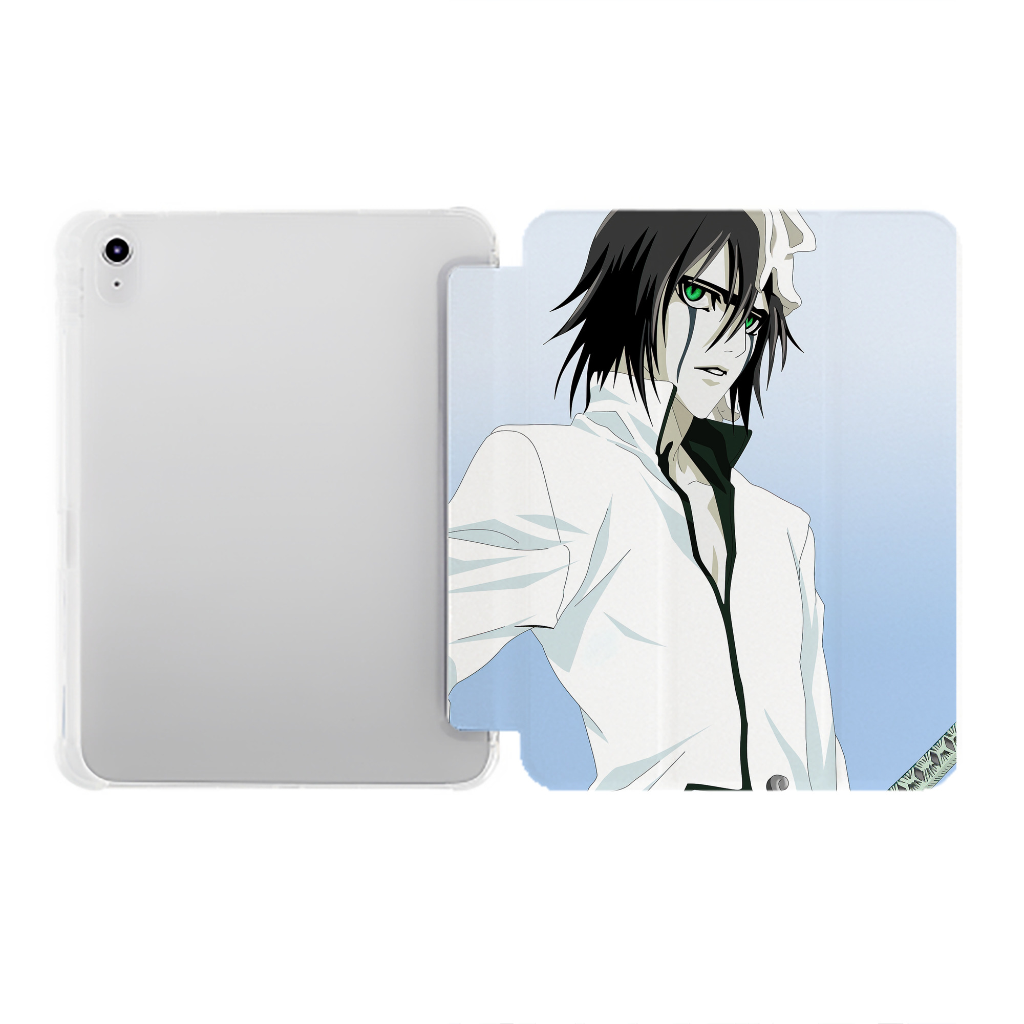 （画像用） ブリーチ BLEACH IPad ケース ペン収納付き 三つ折りスタンド PUレザー×シリコン 対応機種9.5/10.5/10.9インチ